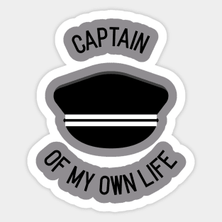 Captain of my own life Sticker